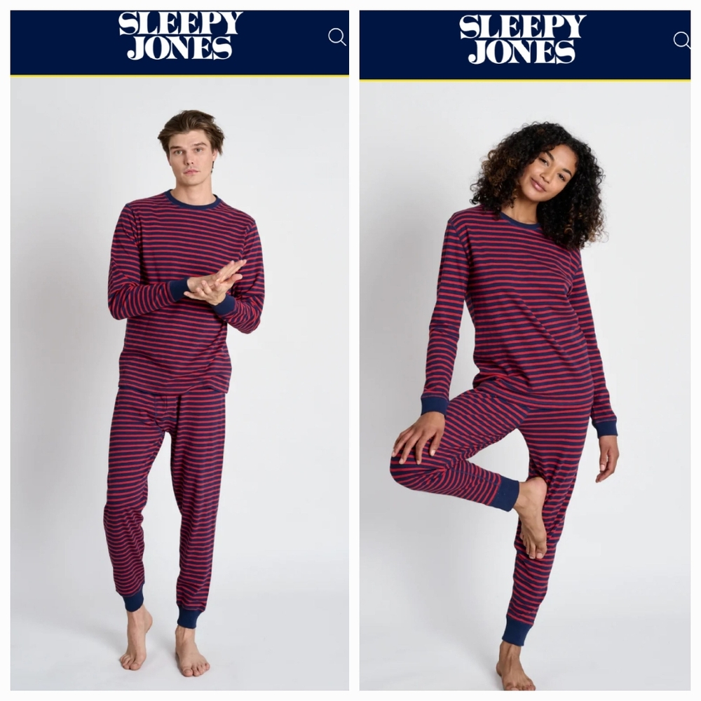 2 sets of Sleepy Jones Men's Keith lounge set Women's Helen lounge set
